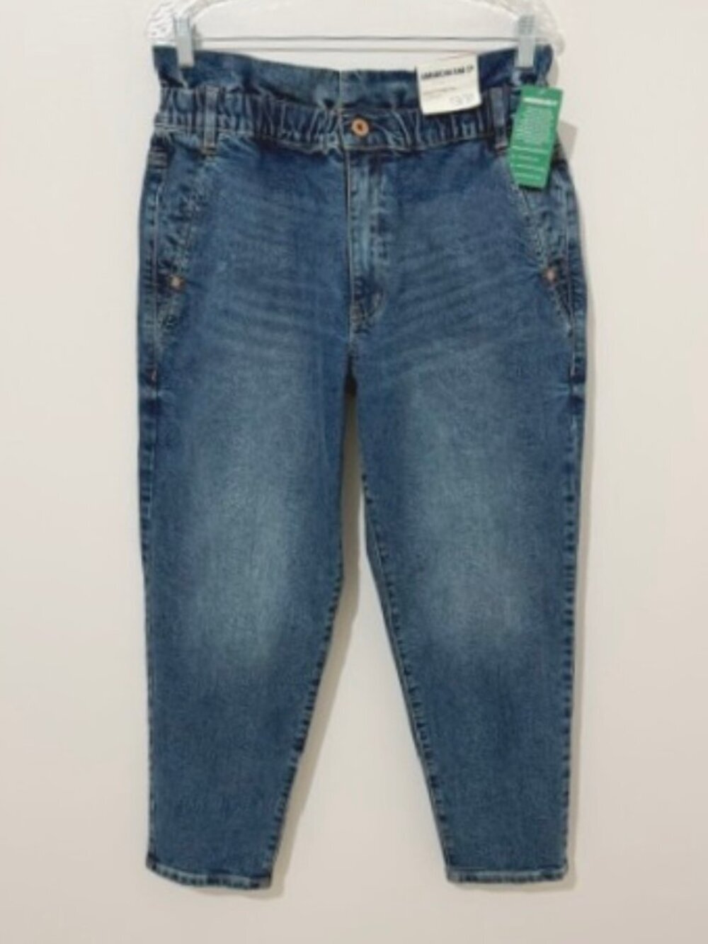 American Rag Cie Sculpt Stretch Ultra Soft Blue Paperbag Jeans Women's 13/31 NWT